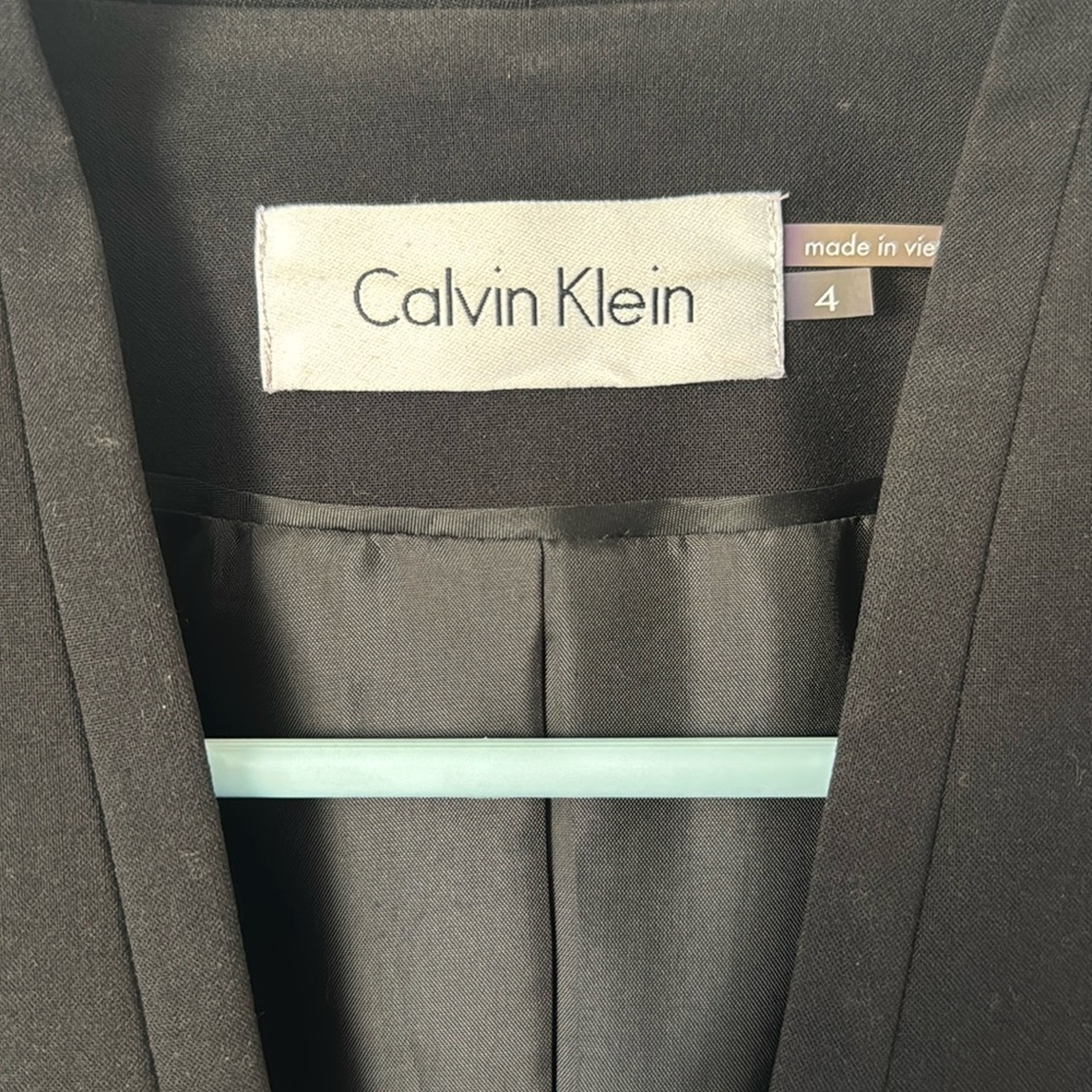 Calvin Klein Black Tailored Blazer - Picture 3 of 5